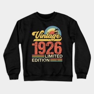 Retro vintage 1926 limited edition Crewneck Sweatshirt